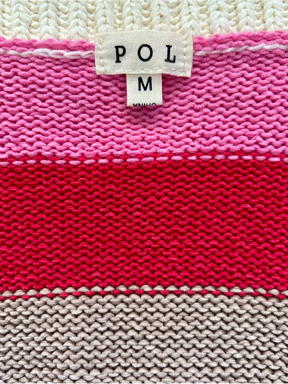 POL Striped, Multi-Coloured & Textured Knit Cardigan - Oversized. - Picture 4 of 11